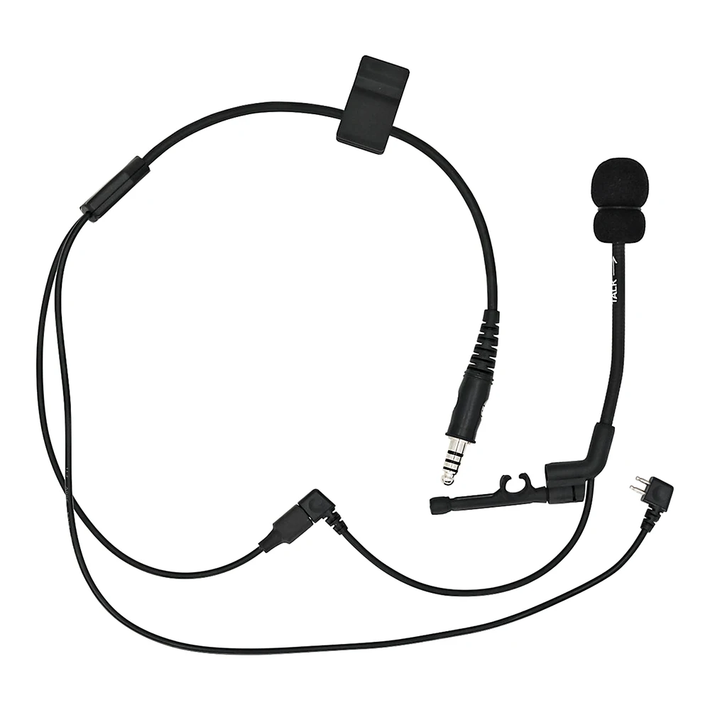 Suitable for tactical shooting headset Y-Wire cable kit COMTAC microphone + U94 PTT Kenwood plug