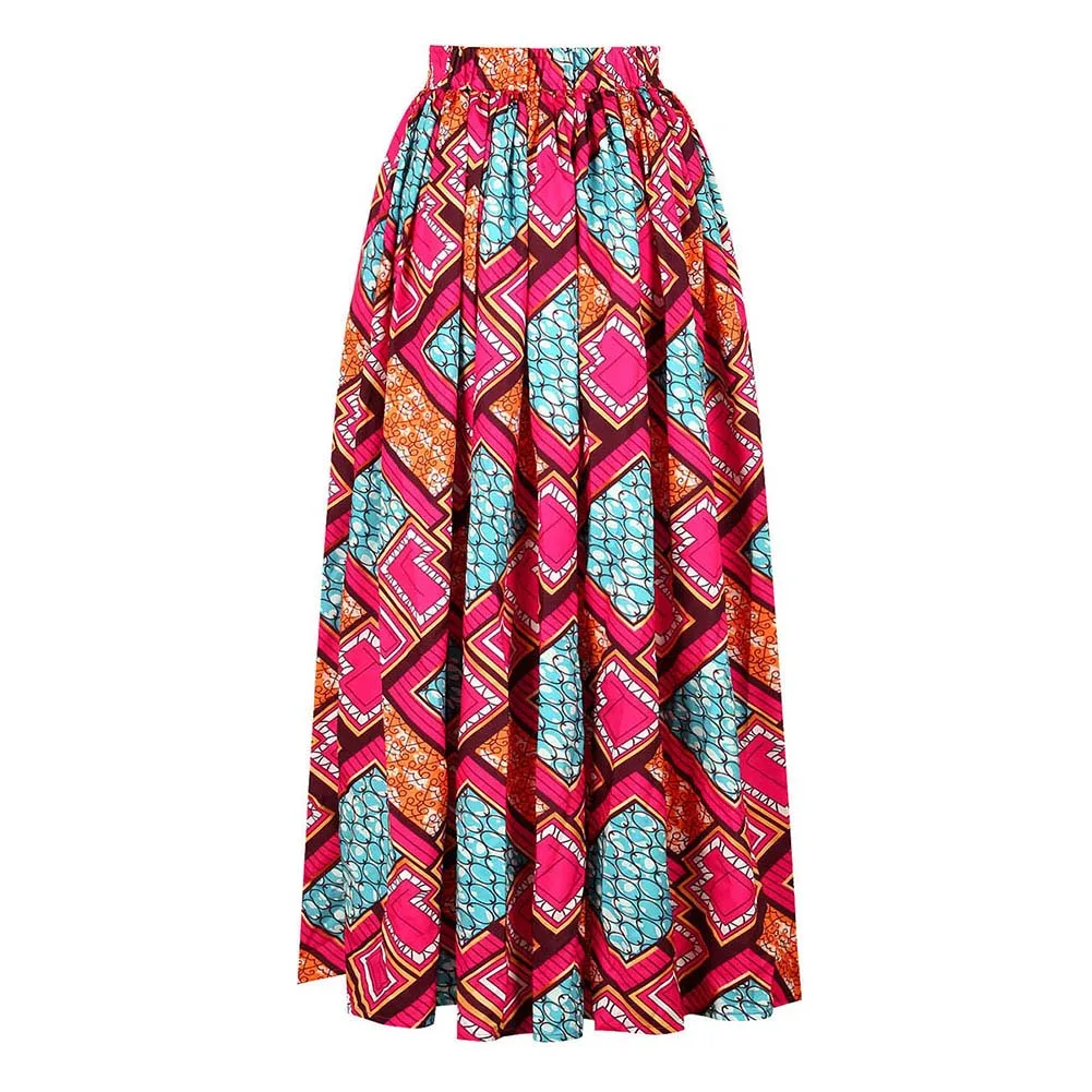 SUNGIFT Dashiki/Вечерние платья с открытыми плечами, разноцветное платье с принтом, африканская одежда для женщин, 2 предмета, 1 комплект, вечернее платье