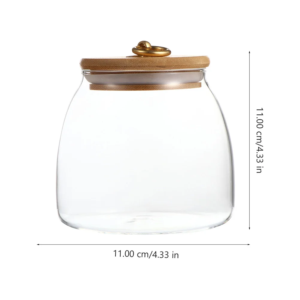 

3pcs 500/650/900ml Transparent Glass Storage Jars Sealed Coffee Tea Cereals Tank Spices Cans Food Container Kitchen Organizer