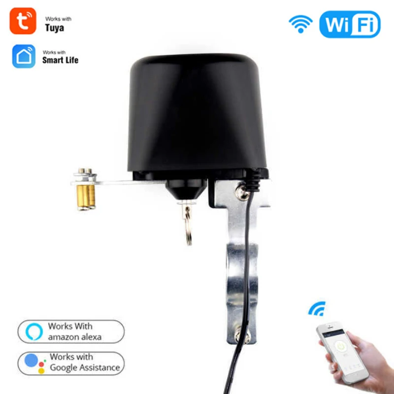 

Умный клапан для воды/газа Tuya, Wi-Fi, Bluetooth, управление автоматизацией умного дома, работа с Alexa, Google Assistant, Smart Life