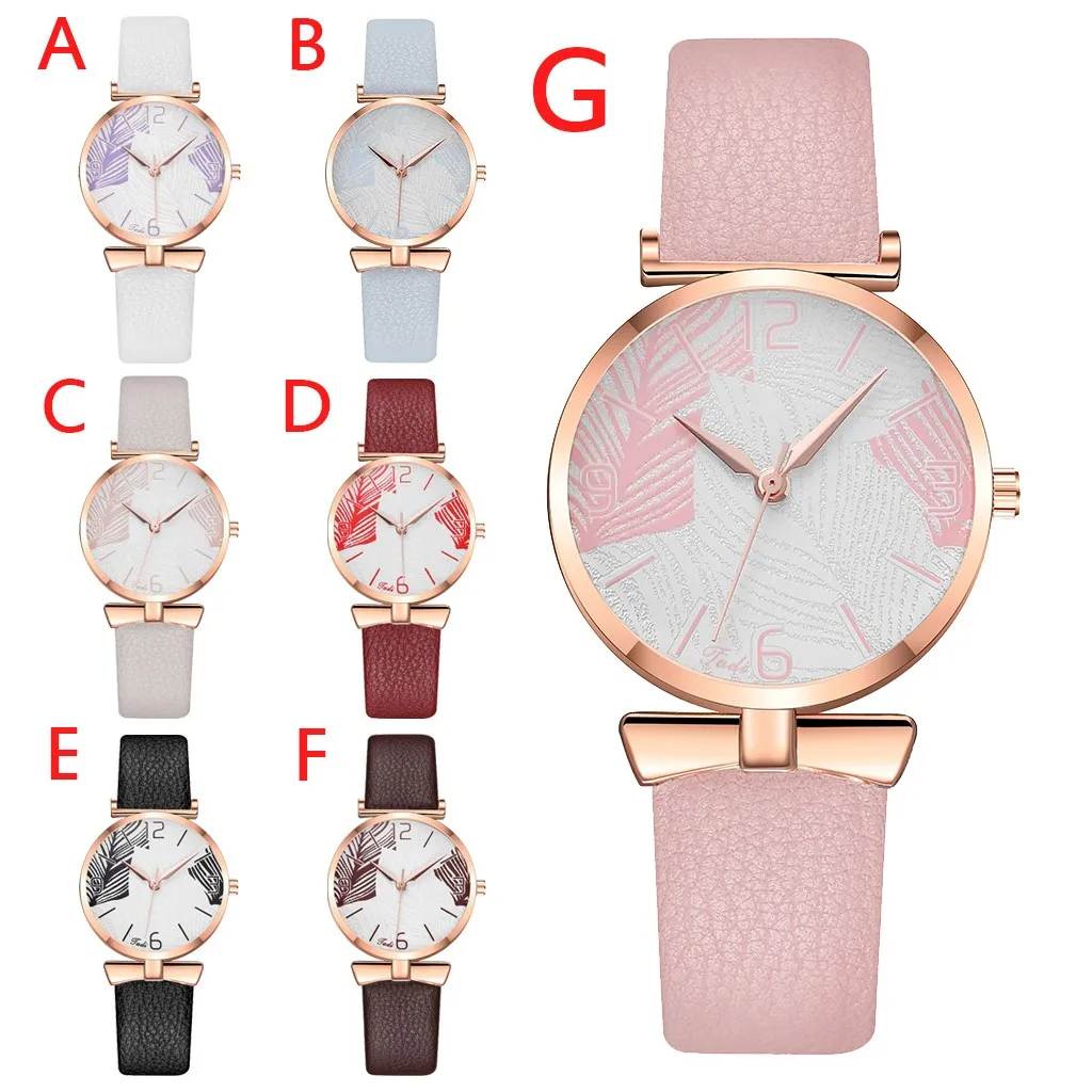 Женские наручные часы Tadi Гладкий минималистичный Календарь кожаный сетчатый