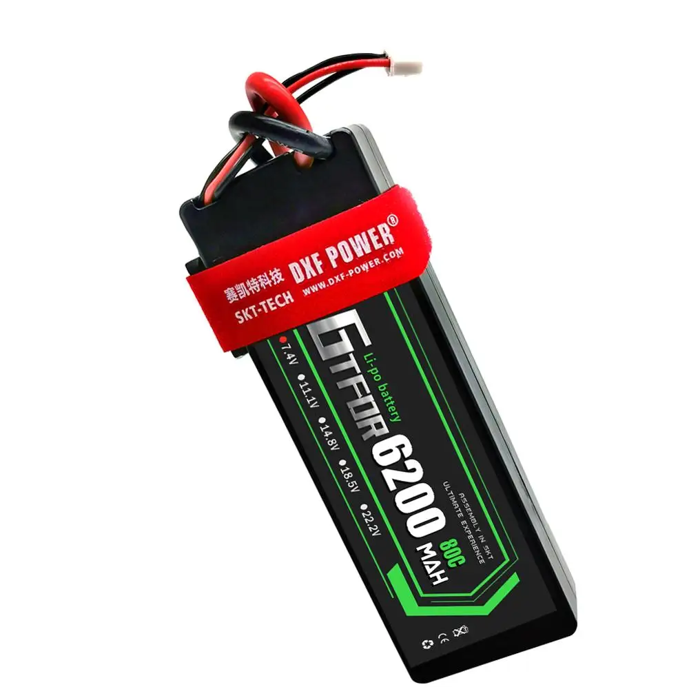 gtfdr lipo батарея 2s 74 v 6200mah 80c 160c xt60 rc части hardcase lipo 2s дл
