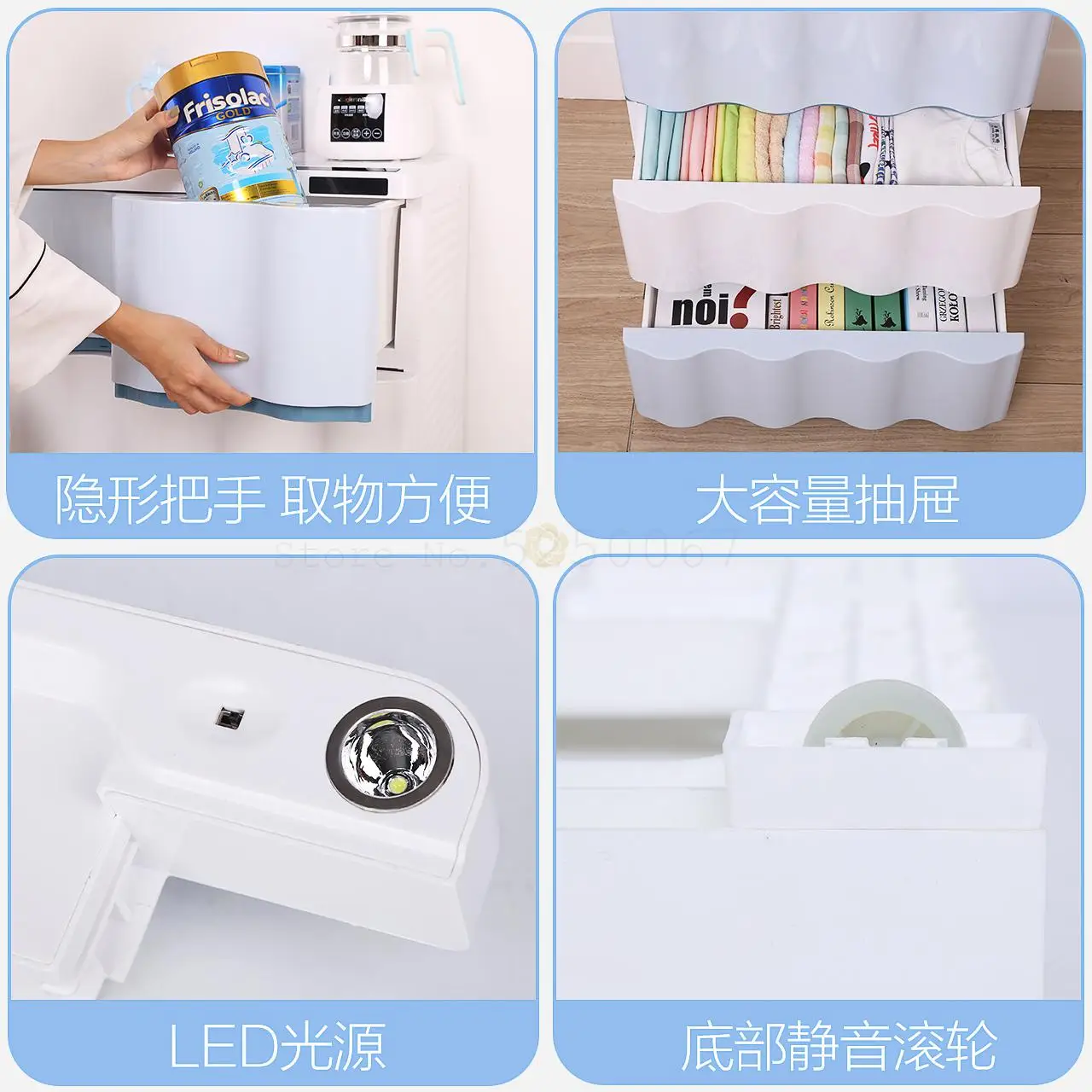 Шкафы для хранения Детские ящики пластиковый шкаф прикроватный с пятью ящиками