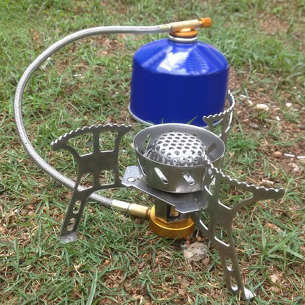 Портативная Складная ветрозащитная газовая горелка для кемпинга Туристическое