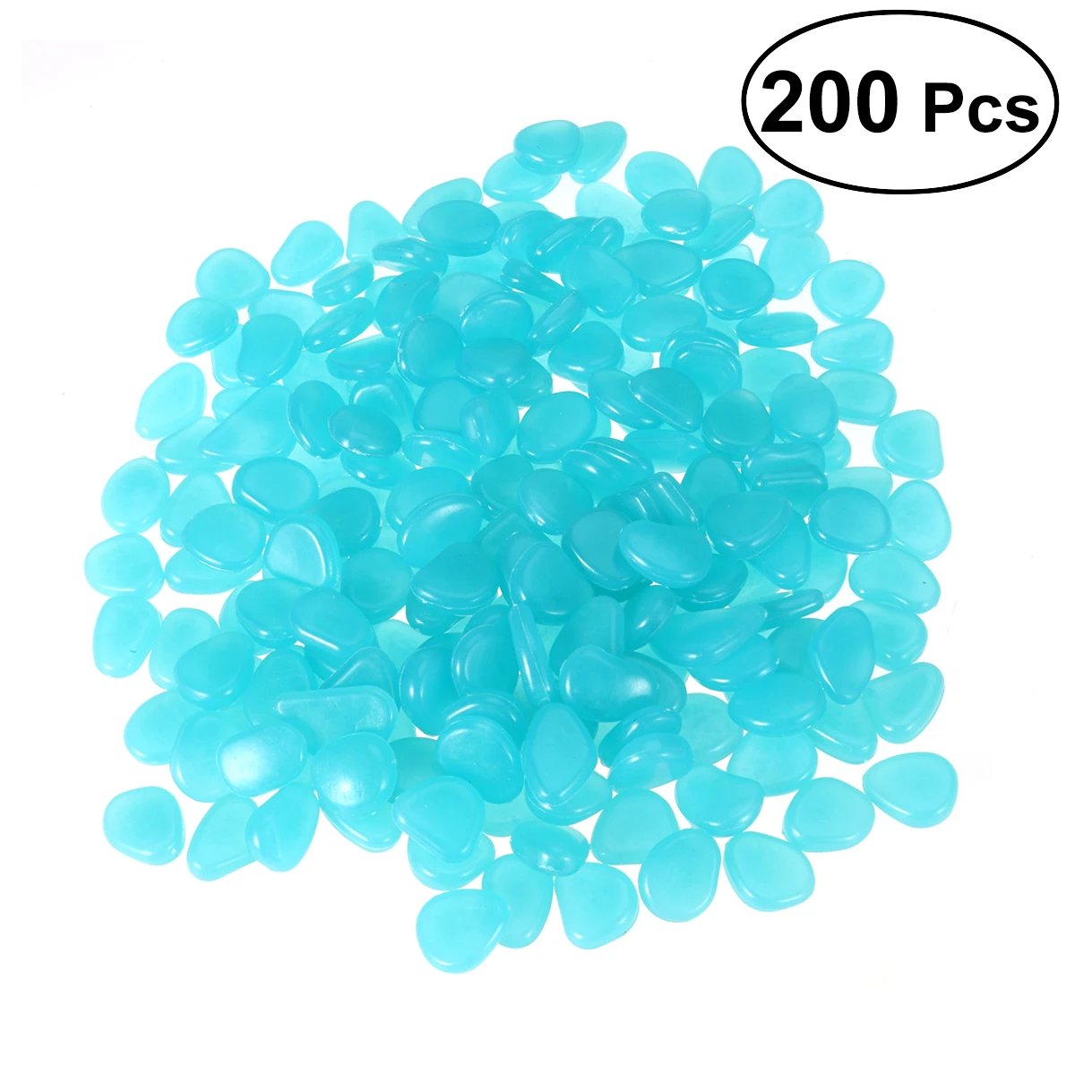 200 шт светящиеся булыжники Удобные украшения для аквариума камушки