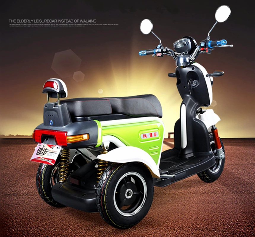 

Electric Scooter Antiskid Seat Hand Brake Recreation Vehicle Collapsible Disabled Safety Comfortable for Single Elder People