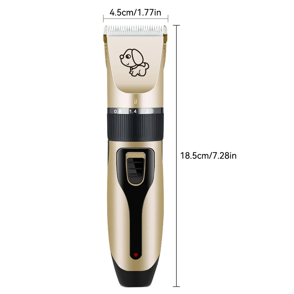 

Clipper For Dog Clippers Dogs Grooming Clipper Kit USB Professional Rechargeable Low-Noise Pets Hair Trimmer Display Battery