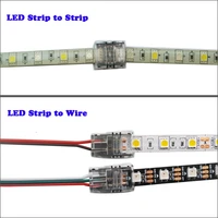 5pcs 2pin 3pin 4pin 5pin 6pin led strip connector for 3528 5050 led strip to wirestrip connection use terminals