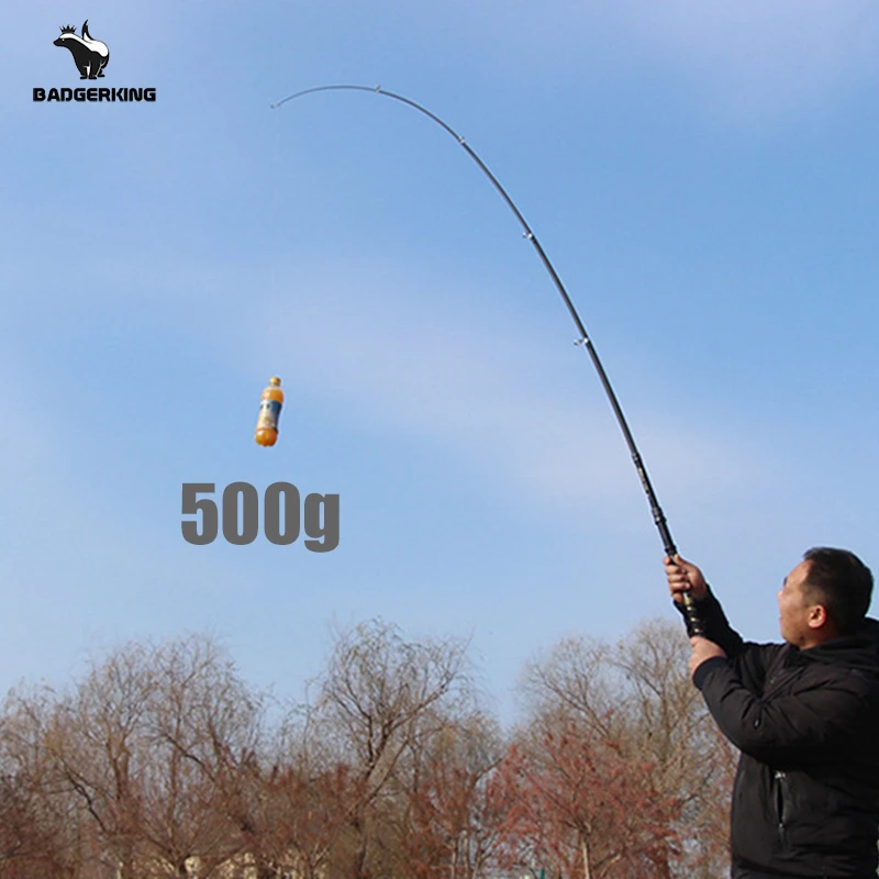 Телескопическая удочка из карбонового материала для пляжной рыбалки