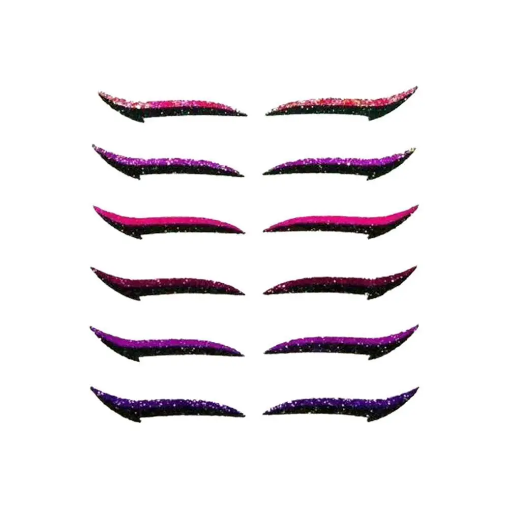 

6 Pairs Double Eyelid Tape Stickers Sexy Cat Style Makeup Black Shipping Eyeliner Tattoo Eyes Tools Sticker Smoky Eye Drop E9E0