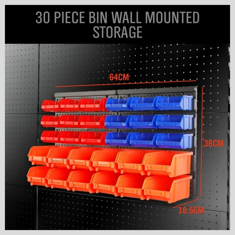 

Wall-Mounted Parts Box Hardware Screw Classification Components Storage Box Garage Unit Shelving Organiser Plastic Tool box