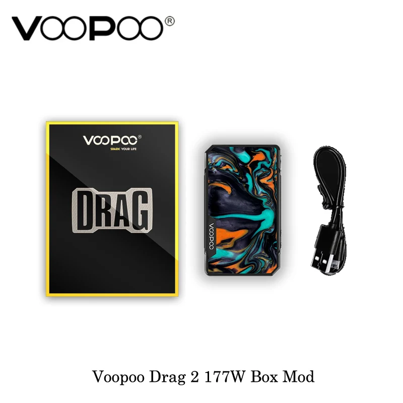 Stock Voopoo Drag 2 Platinum 177W Tc Box Mod Gene.Fit Chip Powered By Dual 18650 Battery Vape Vaporizer Electronic Cigarette | Электроника