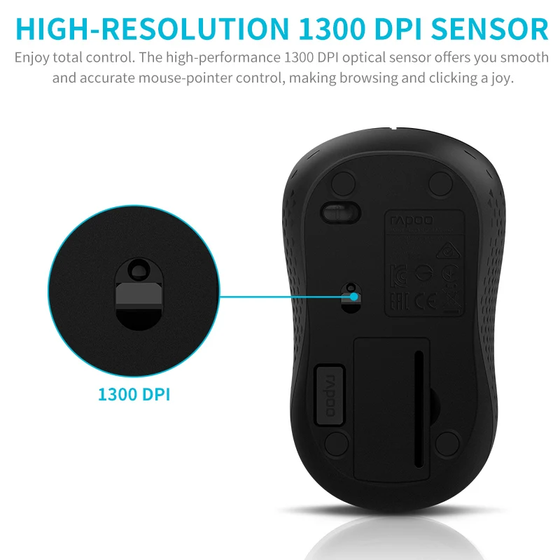 Многорежимная Беспроводная Bluetooth клавиатура и мышь Rapoo 8000T Корейская бесшумная