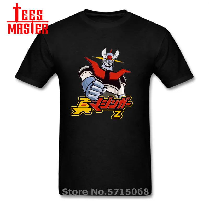 Футболка Mazinger Z с японским аниме Мужская мультяшная короткая футболка Infinity