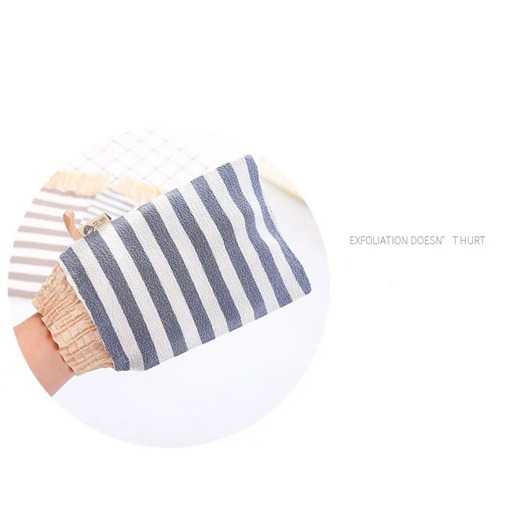 

Hot Newewt Bathing Strong Rubbing Towel Striped Back Rubbing Gloves Back Mud Rubbing Bath Towel Adult Bath Towel Fast Delivery