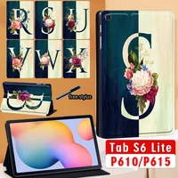 tablet case for galaxy tab s6 lite 10 4 inch 2020 sm p610 sm p615 pu leather ultra slim lightweight folding stand cover