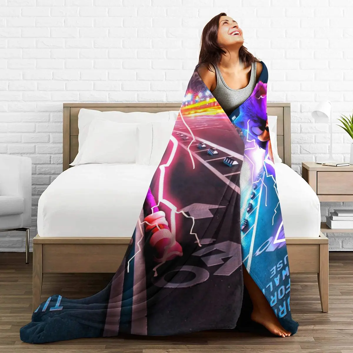 

Ultra Soft Sofa Blanket Cover Blanket Cartoon Cartoon Bedding Flannel plied Sofa Bedroom Decor for Children and Adults Black