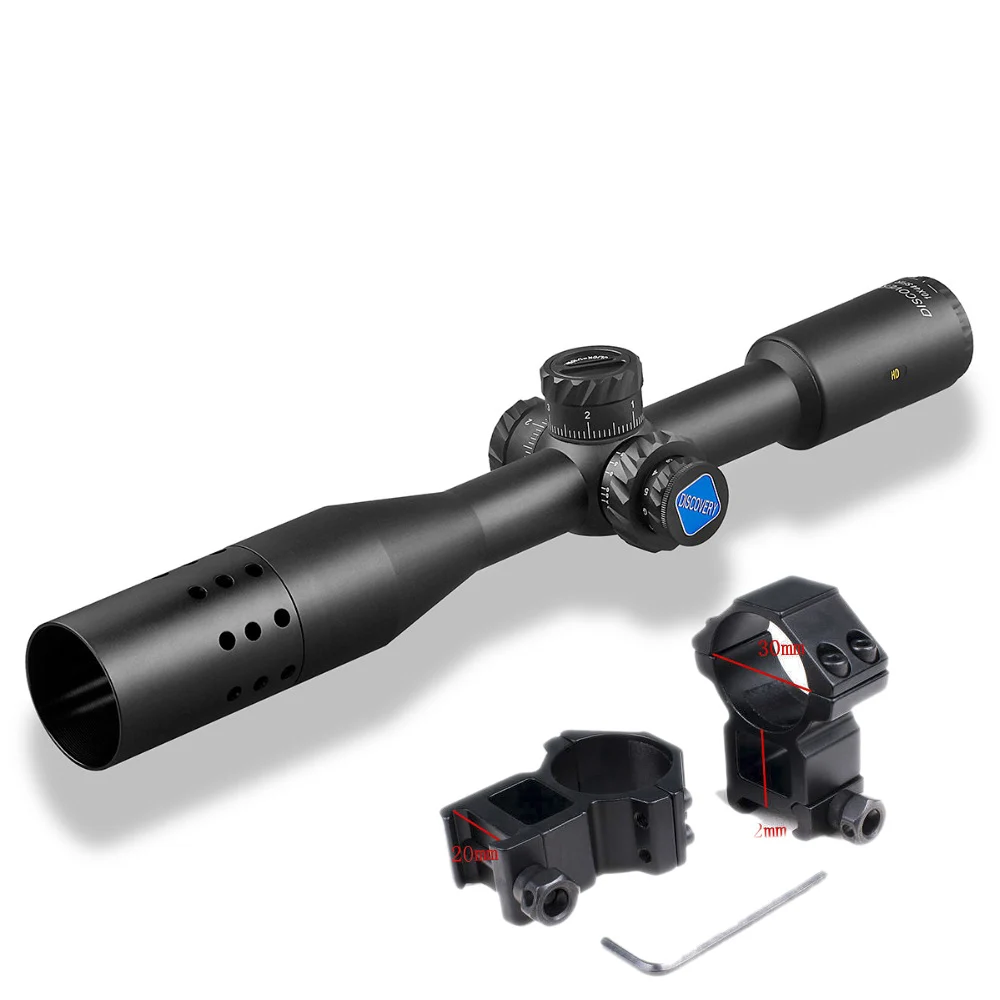 Discovery HD 10X44SFIR фиксированный Мощность 30 мм трубка подсветки 1/10MIL замок Сброс прицел охотничья Оптика прицел - Цвет: high 20mm mount