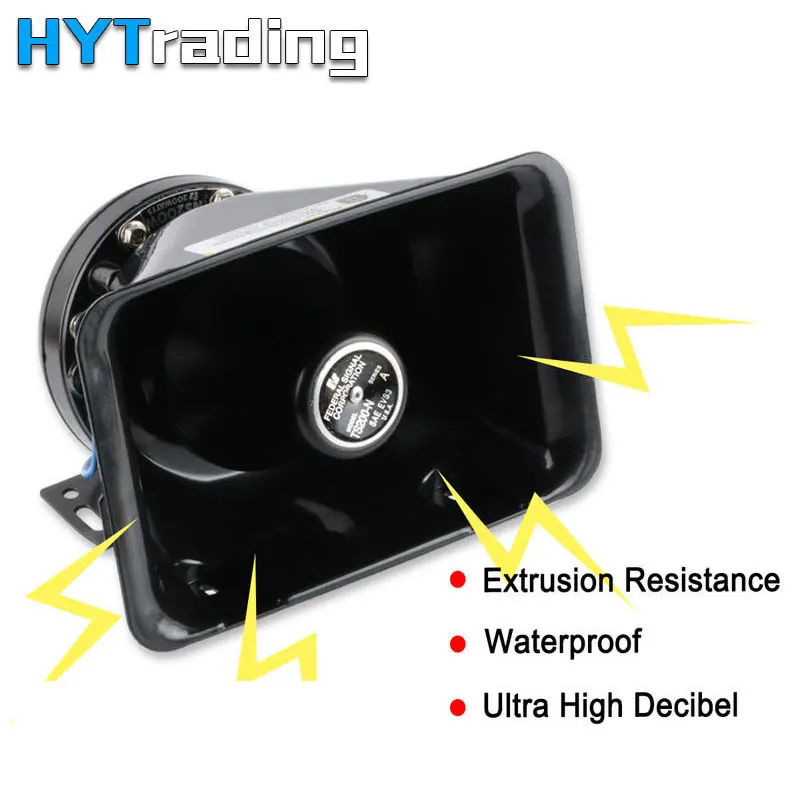 200 Вт 8 звуковая сигнальная сигнализация полицейская пожарная сирена 12 в