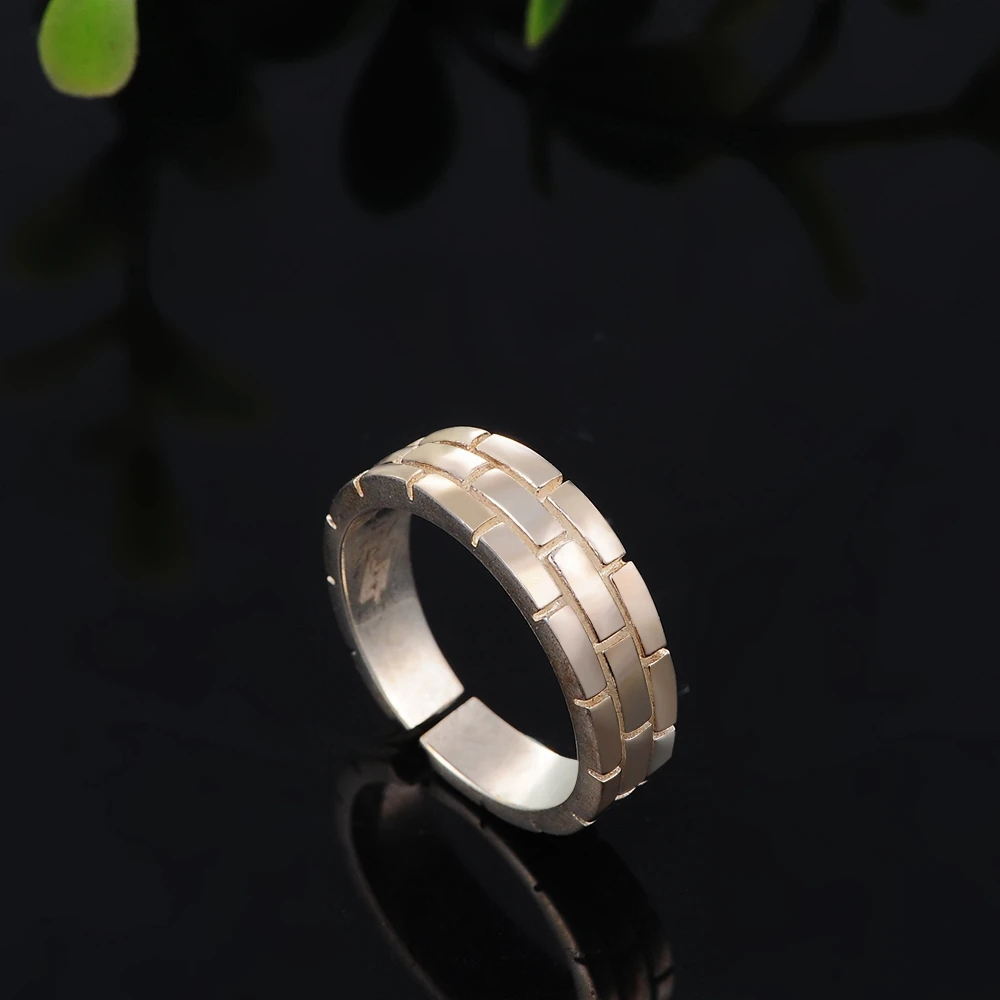 SDA 925 Серебряные открытые регулируемые мужские кольца китайский стиль Великая