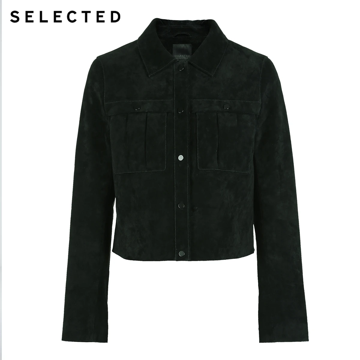 Новинка короткая повседневная женская кожаная куртка из мягкой кожи S | 418310503