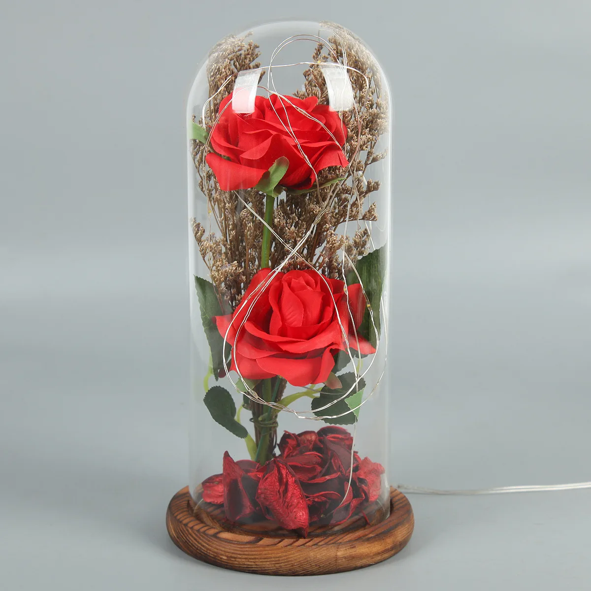 

Romantic Gift Preserved Rose Beauty Rose In Glass Dome Forever Red Rose, Preserved Rose, Belle Rose Special For You