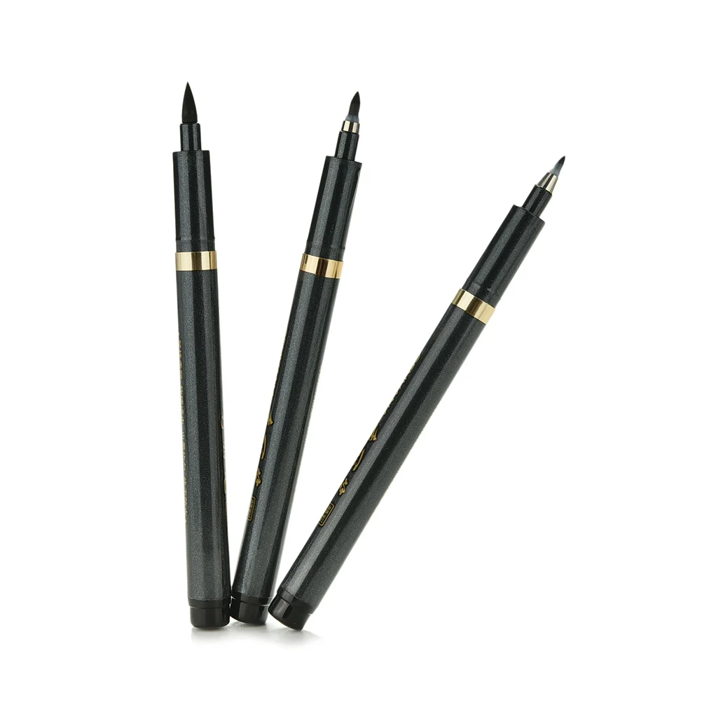 1PC Brush and Fine Point Fineliner Penmanship Calligraphy Pen Refillable Pigment Ink Marker Sketch Drawing | Канцтовары для офиса