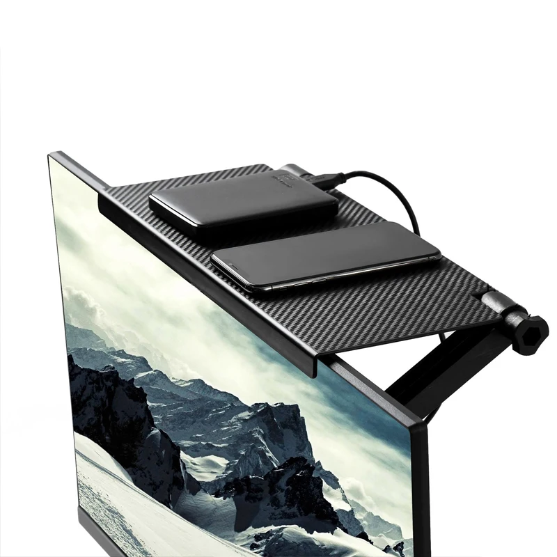 

Multi-functional Storage Rack Adjustable Screen Top Shelf Display Shelf Screen Storage Bracket Screen Top Holder Home Storage