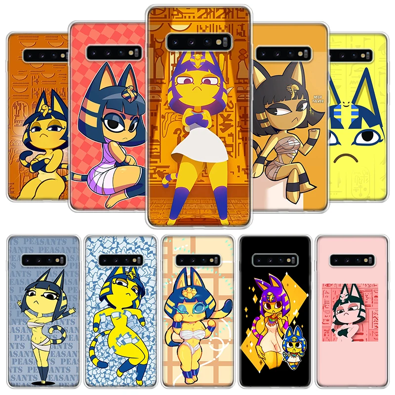Мультяшный чехол-накладка с изображением кота из Египта для Samsung Galaxy S20 FE S21 S22 Ultra