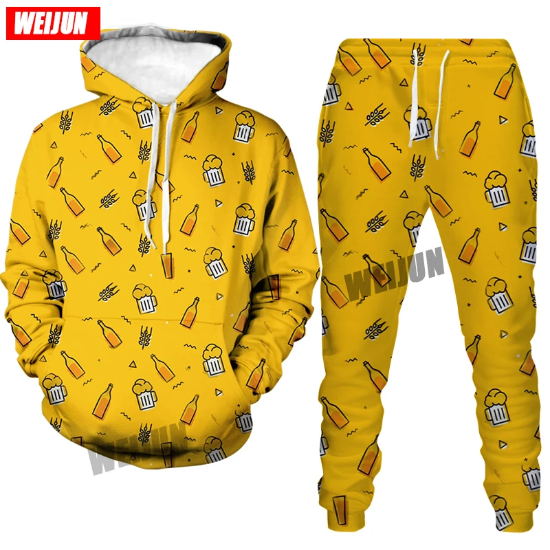 

Cloud styleice cream printed men's hoodie 3D animated hoodie funny design tracksuit Men's pullovers winter hoodie coat suit