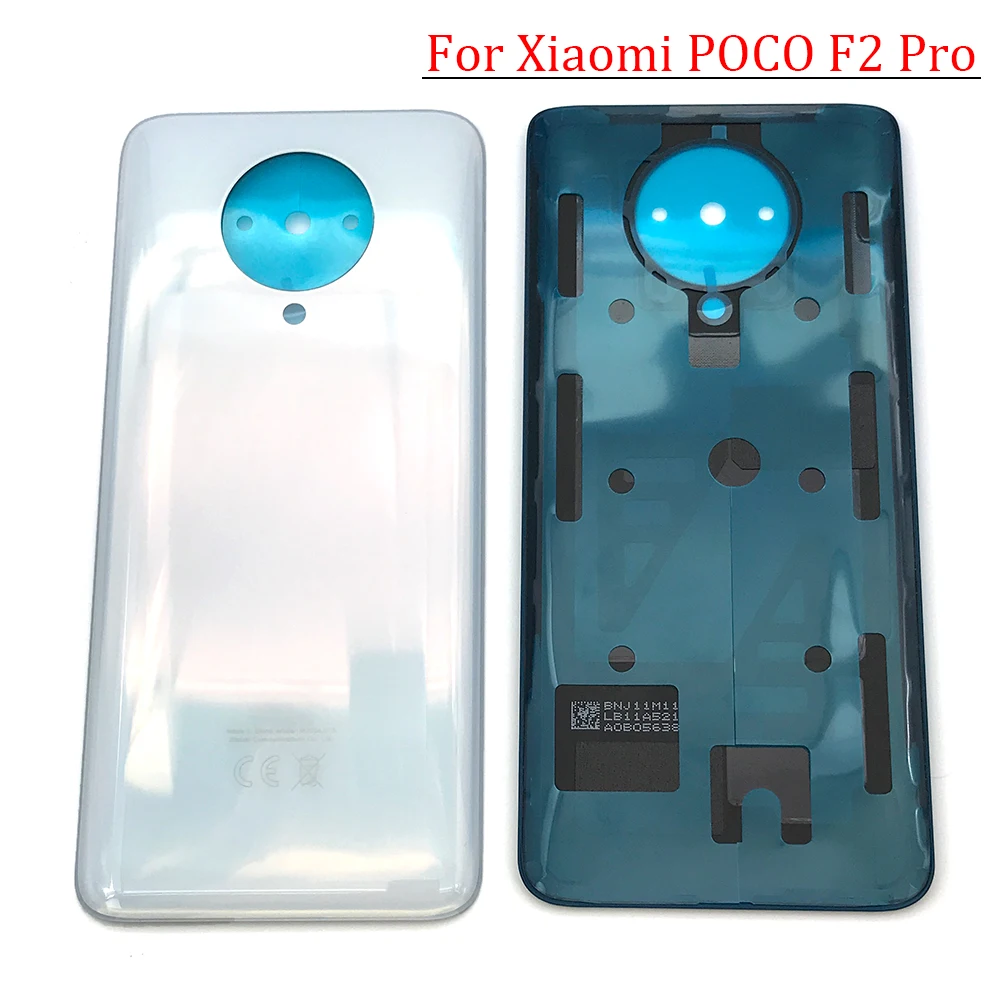 Carcasa trasera de cristal para Xiaomi MI Poco F2 Pro, cubierta trasera con pegamento adhesivo, Original, nuevo, 100%-4