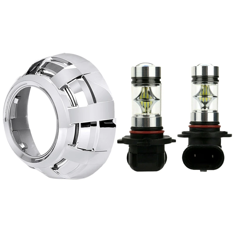 Автомобильный головной светильник s изменение двойной крышка объектива с 2X 6000K