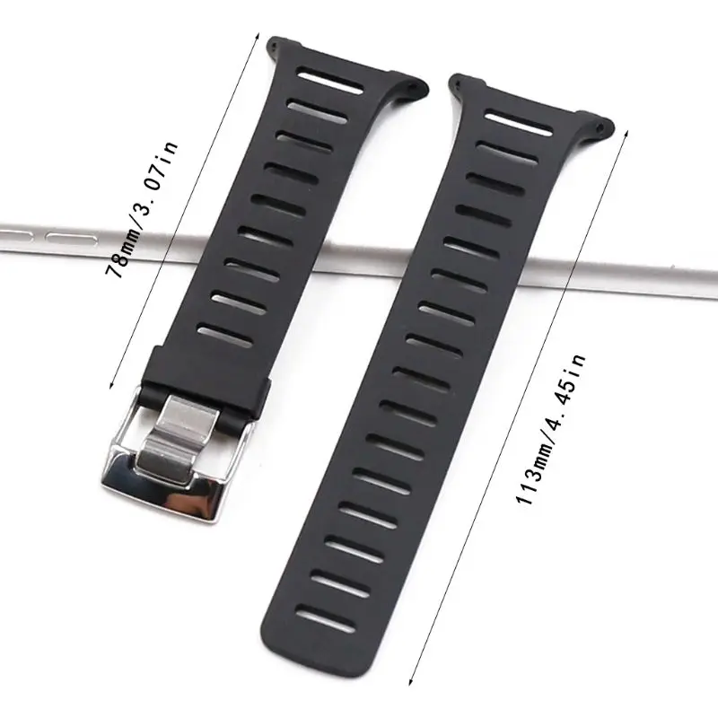 

Soft Rubber Watch Band Metal Buckle Wrist Strap with Screwdrivers for suunto T1 T1C T3 T3C T3D T4C T4D T Series Smart Watch