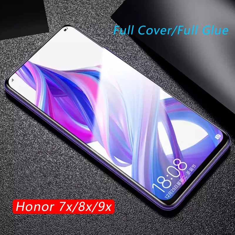 Защитное стекло для honor 7x 8x 9x закаленное Защита экрана huawei honor7x honor8x honor9x 7 8 9 x x7 x8 x9