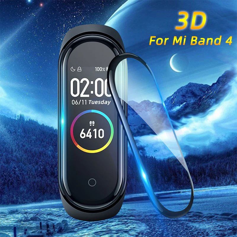 

3D Screen Protector for Xiaomi Mi Band 4 Protective Film Full Screen Protector Film Edge Scratch-Resistant Smart Accessories