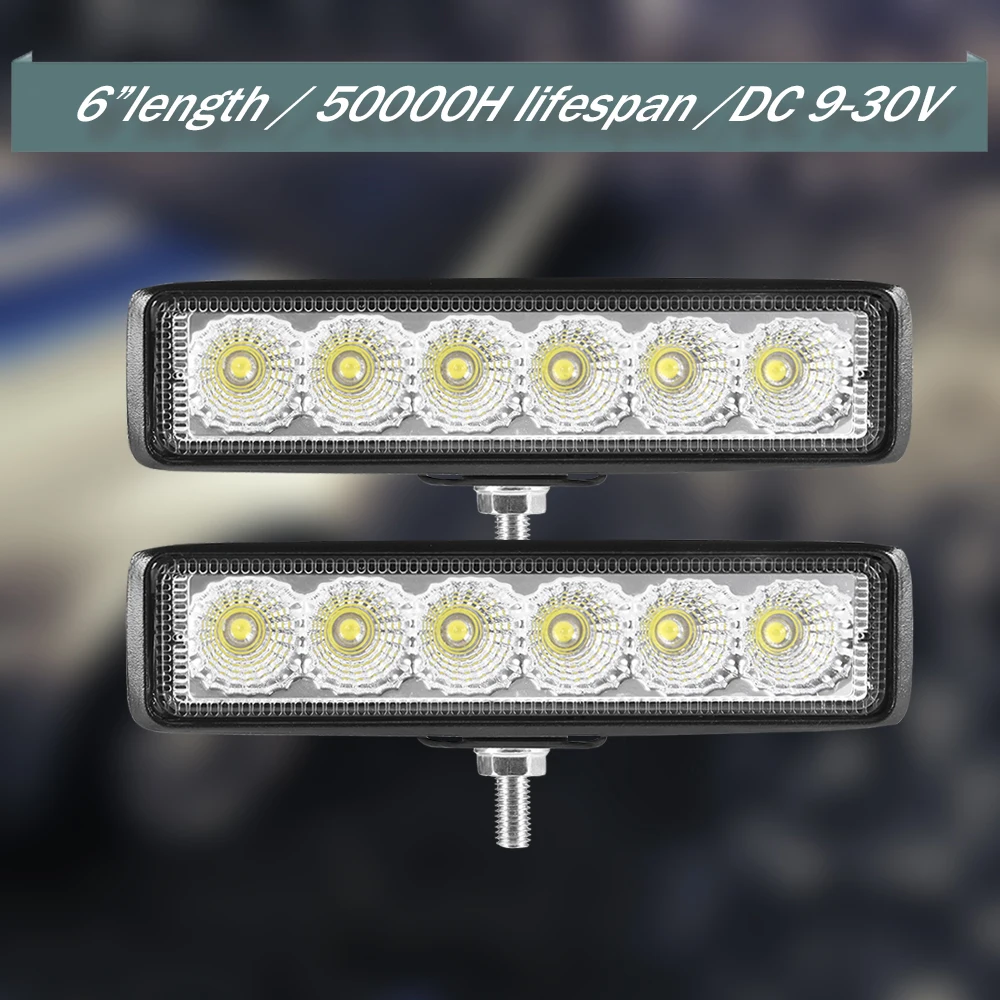 Led-светильник-Бар 18 Вт 48 Вт 42 Вт 54 Вт Светодиодный светильник для 4x4 внедорожника 12В 24В светодиодный рабочий светильник для туман светильник Реверсивный светильник светодиодный Подсветка