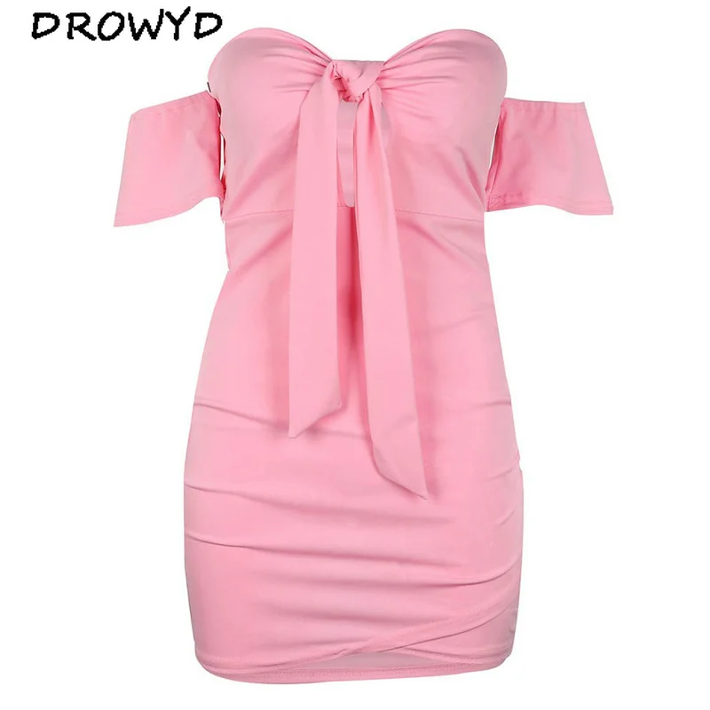 Женское мини-платье с лямкой на шее повседневное облегающее белое платье высокой