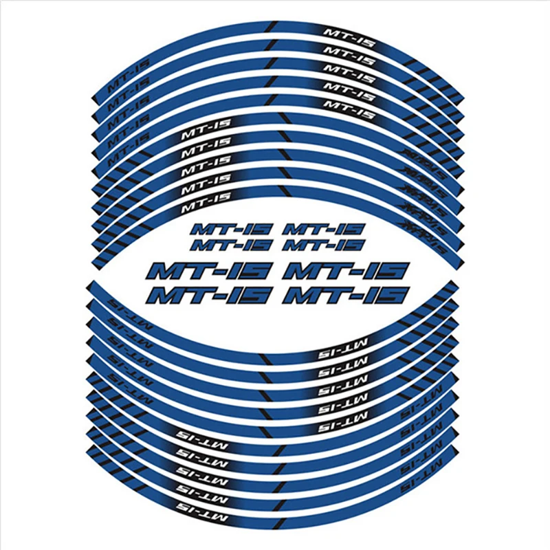 Светоотражающая Водонепроницаемая наклейка на обод колеса мотоцикла для YAMAHA MT-15