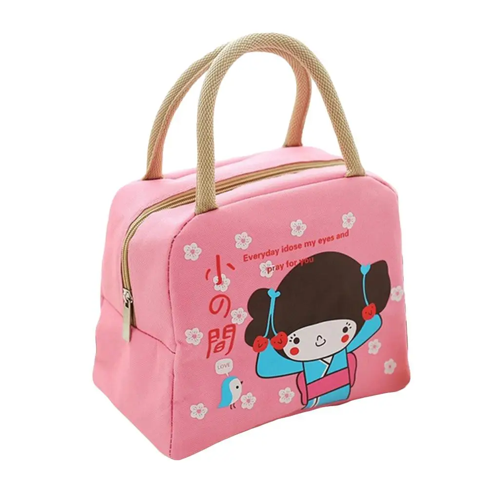 Модная Милая портативная термоизолированная сумка холодильник с принтом для