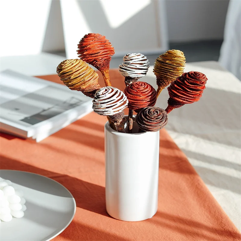 

Real Plants Dried Flowers Thread Fruit Branch Wedding Arrangement Home Decoration Accessories With Flower Honeycomb Fruits