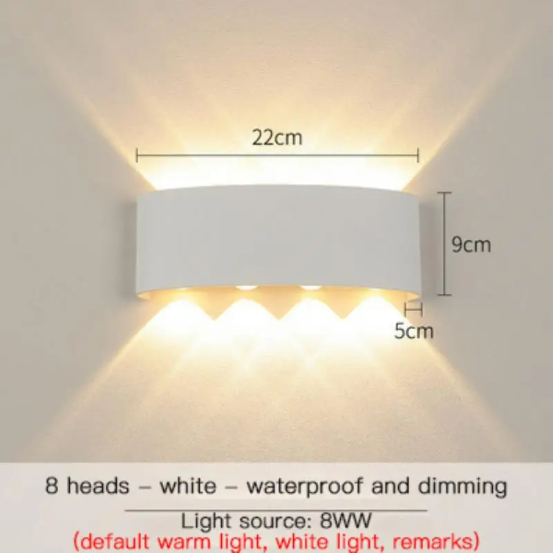 

LED Wall light Indoor Outdoor 4W/6W/8W Warm Night Light Lamps for Hallway Bedroom Bathroom Porch kitchen Living Room Stairway