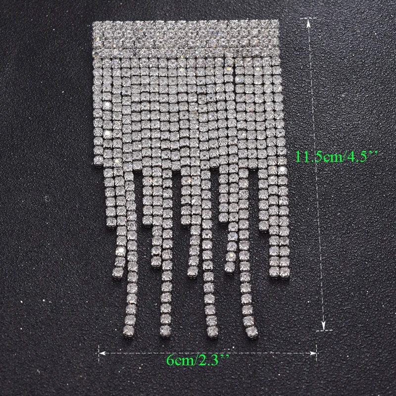 2 шт./лот хрустальные вставки отделка стразами аппликации для украшения