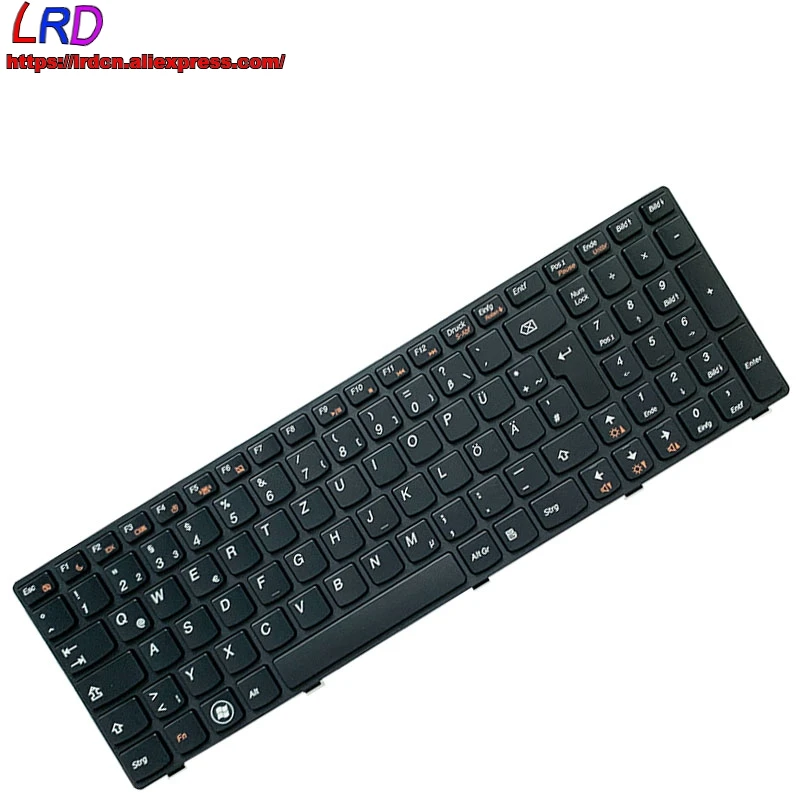 Новый оригинальный DE немецкая клавиатура для ноутбука Lenovo G770 G570 G575 G780 Z500 ноутбук