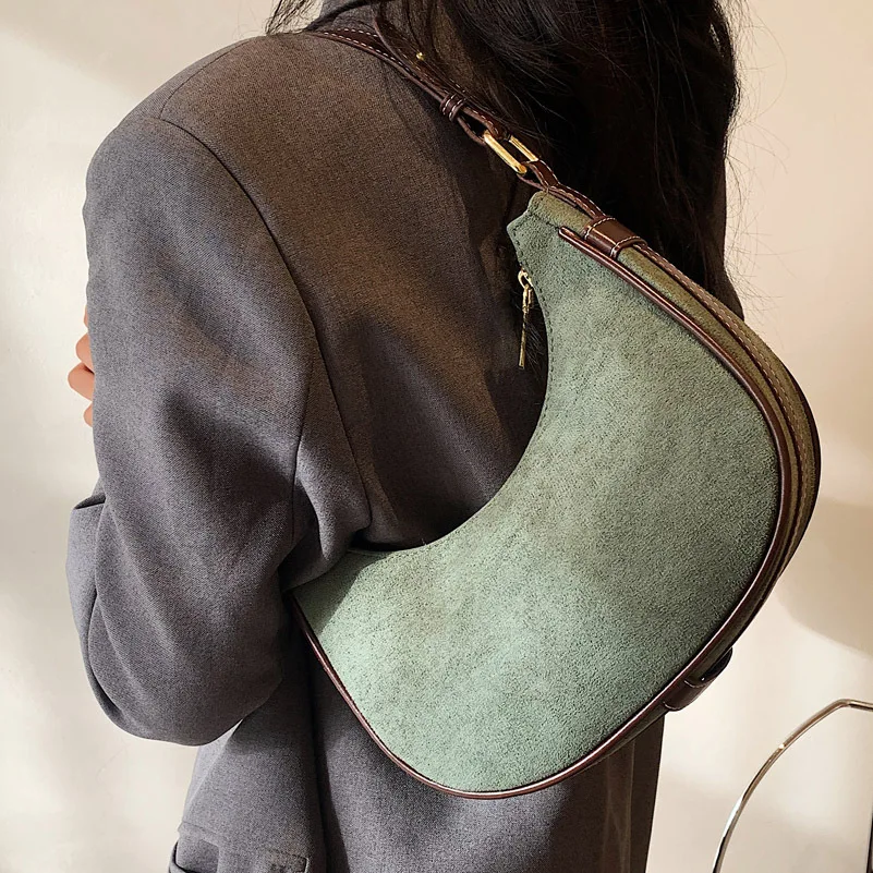 

PU Leather Small Square Bags For Women Ins Wild Underarm Bag Solid Color Shoulder Bag Ladies Handbags And Purses Spring 2022
