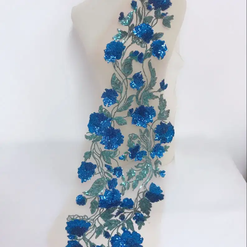 Бусины ручной работы 3D свадебное платье аппликация Сделай Сам свадебный