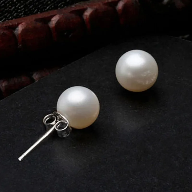 

1 Pair Earrings Hot Styles Round Pearl Geometric Stud Earrings For Women Girls Jewelry Gifts Simple Fashion Korean Pearl Earring