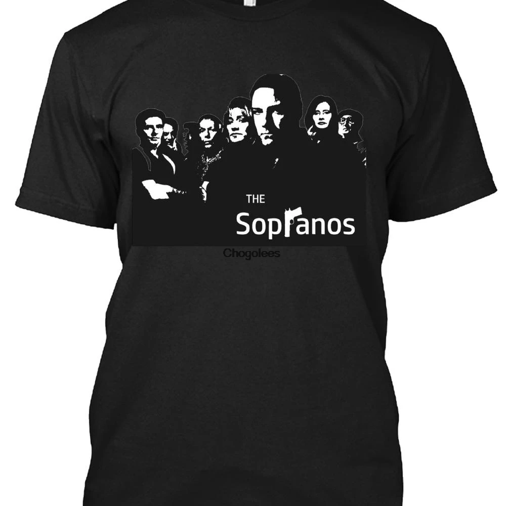 Забавная итальянская Футболка серии Тони сопраношоу мафии | Мужская одежда
