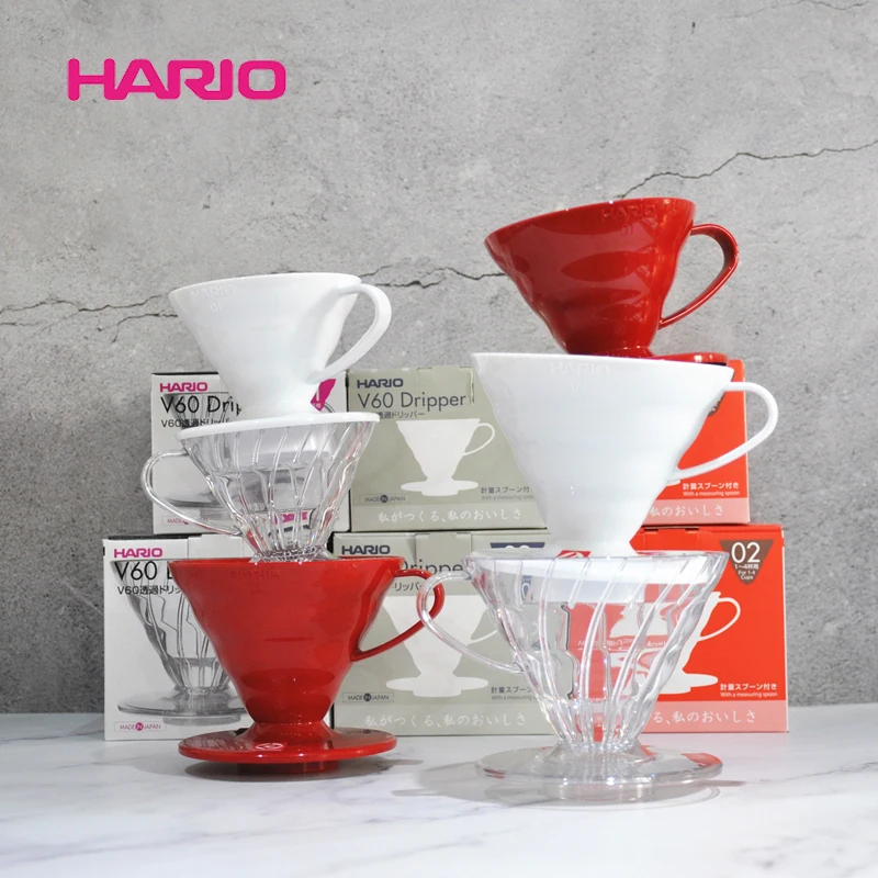 Японский фильтр Hario чашка V60 полимерный капельный ручной Дырокол кофейная