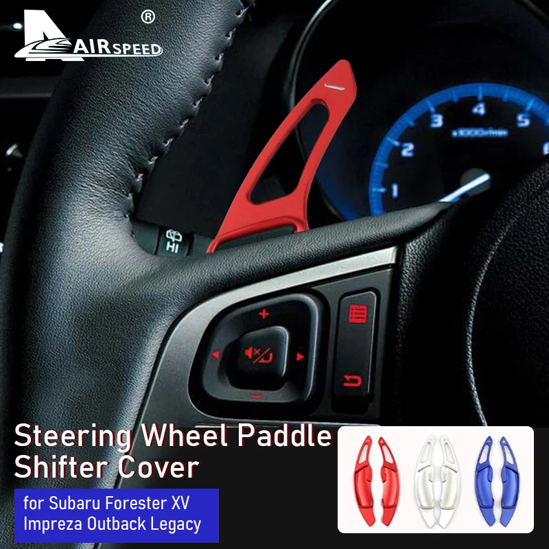 

AIRSPEED Aluminum Alloy for Subaru Forester XV Impreza Outback Legacy Accessories Car Steering Wheel Gear Paddle Shift Cover