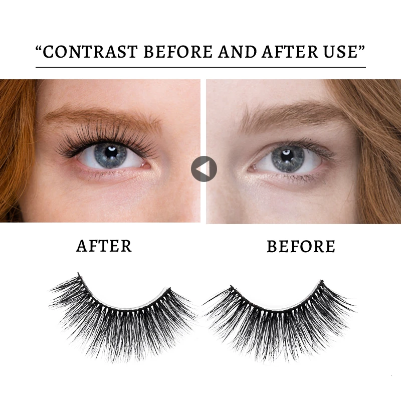 DORADOSUN 3D Искусственные норковые ресницы 6 пар в полоску натуральные длинные